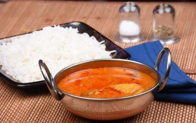 Home Cooked Goan Fish Curry with Steamed Rice | Extranutri care tiffin services, Dubai, Dubai